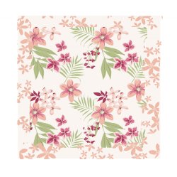 Tesa Babe "Tropical Blooms" Blanket for Baby Girls