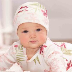 Tesa Babe "Tropical Blooms" Cap for Baby Girls 