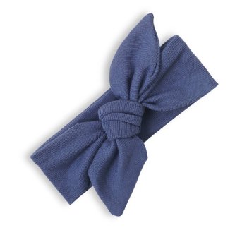 Tesa Babe Indigo Blue "Lucy Bow" Headband for Baby Girls 