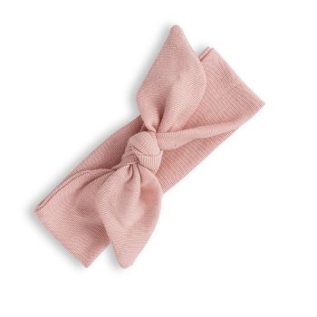 Tesa Babe Soft Coral "Lucy Bow" Headband for Baby Girls 