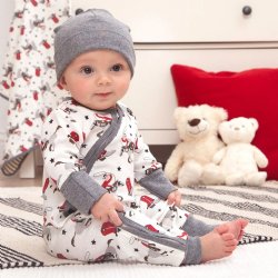 Tesa Babe "Ride "Em Cowboy" Baby Boy Long Sleeve Romper