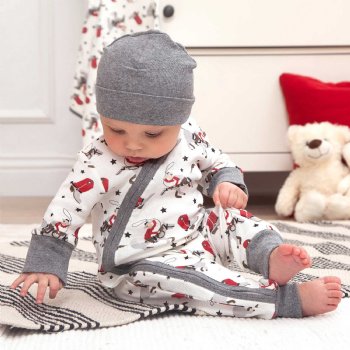 Tesa Babe "Ride "Em Cowboy" Baby Boy Long Sleeve Romper