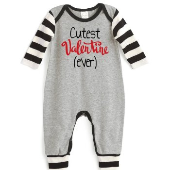 Tesa Babe "Cutest Valentine Ever" Romper for Baby Boys