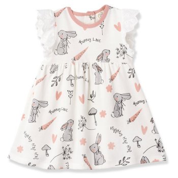 Tesa Babe "Happy Bunnies" Dress for Baby Girls