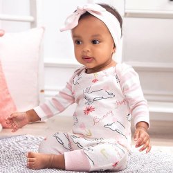 Tesa Babe "Easter Parade" Romper for Newborns and Baby Girls