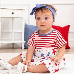 Tesa Babe "Stars & Stripes" Dress for Baby Girls