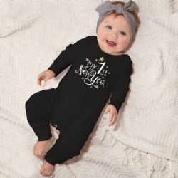 Tesa Babe "My First New Year" Romper for Baby Girls and Boys