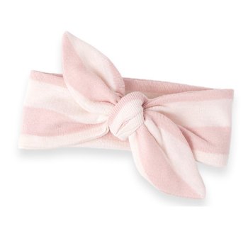 Tesa Babe Pink Stripe "Lucy Bow" Headband for Baby Girls 