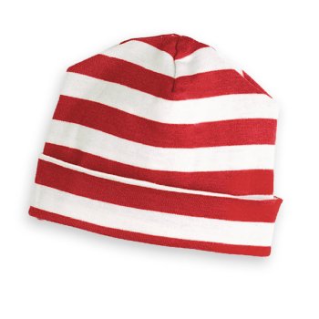 Tesa Babe Red and Ivory Striped Unisex Hat