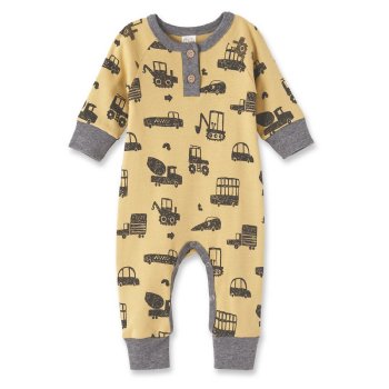 Tesa Babe "Keep Truckin'" Baby Boy Long Sleeve Romper