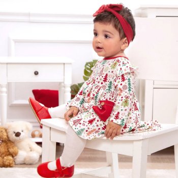 Tesa Babe "Cozy Christmas" Dress for Baby Girls