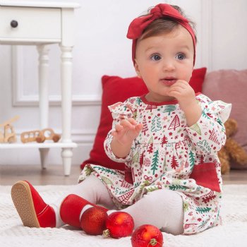 Tesa Babe "Cozy Christmas" Dress for Baby Girls