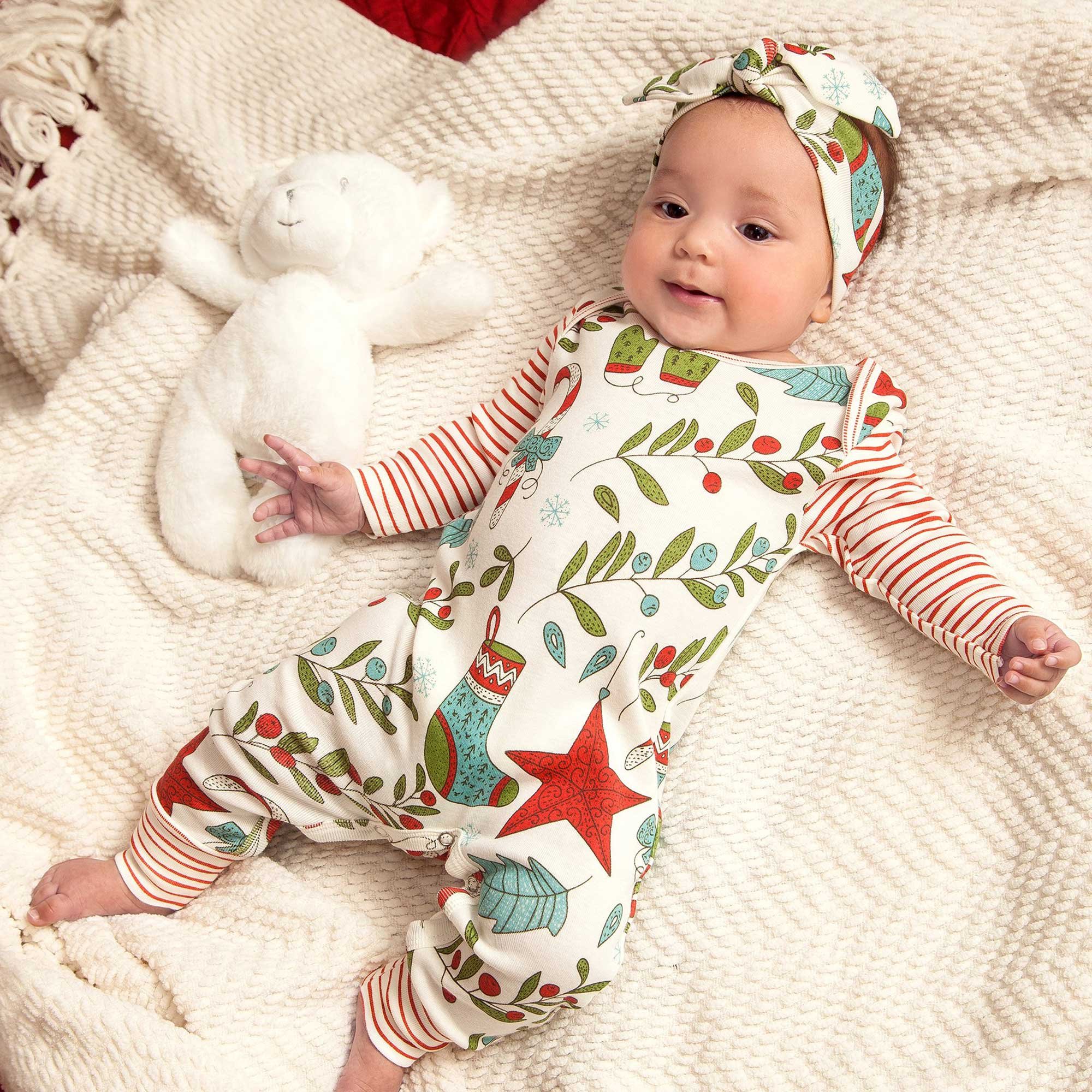Tesa Babe My First Christmas Romper for Baby Girls and Boys