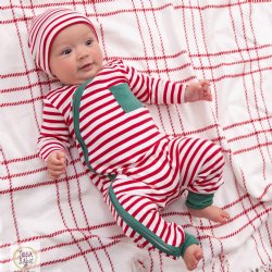 Tesa Babe Holiday Stripes Romper for Baby Girls and Boys