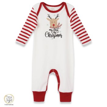 Tesa Babe "My First Christmas" Reindeer Romper for Baby Girls and Boys
