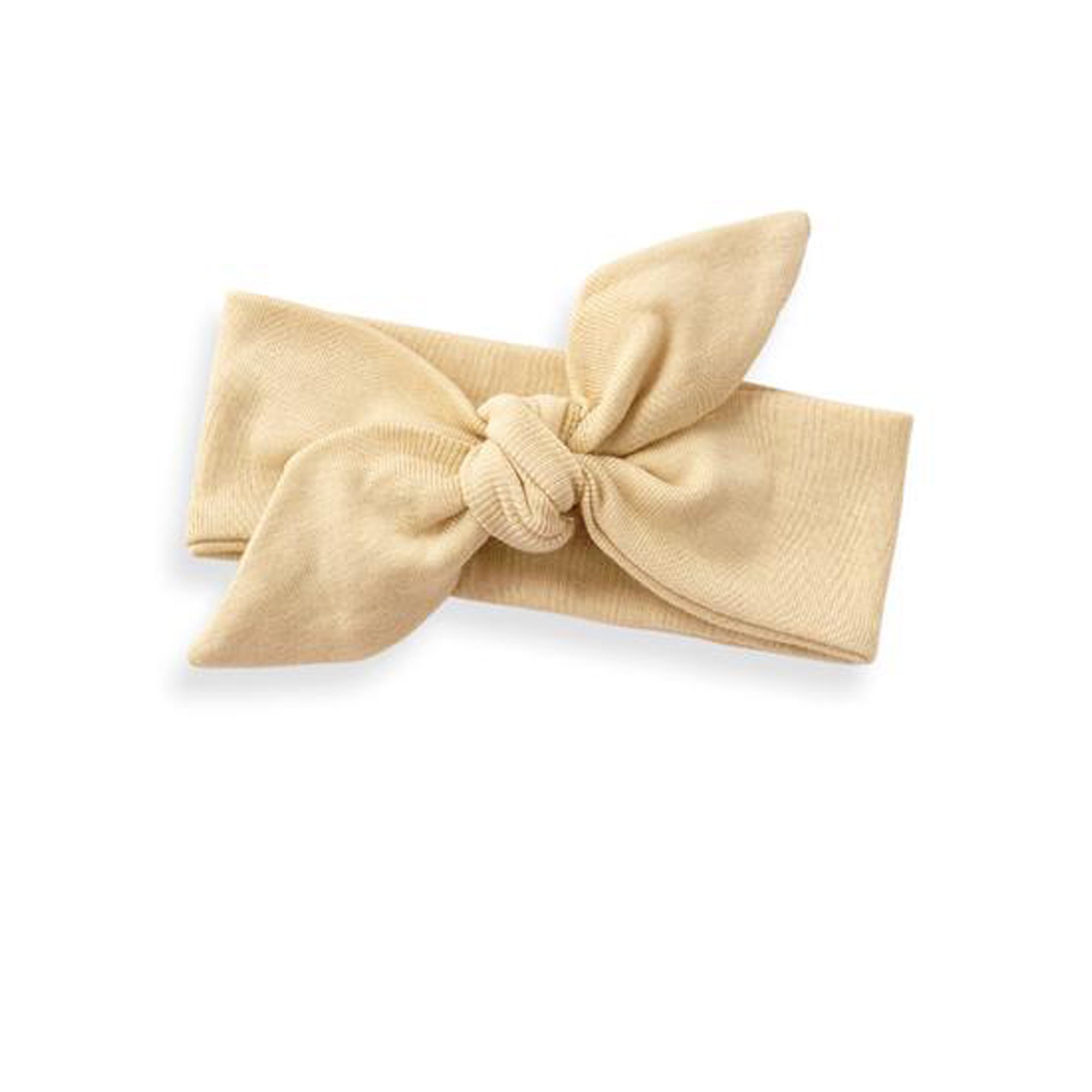 yellow bow headband baby
