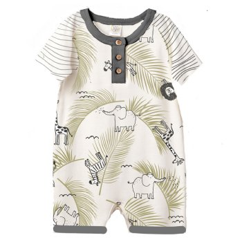 Tesa Babe "Wild Safari" Baby Boy's Shortie Romper