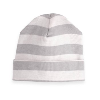 Tesa Babe Grey and Ivory Striped Unisex Hat