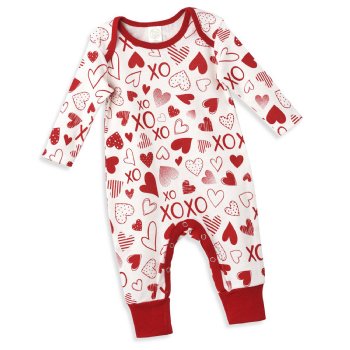 Tesa Babe "Hearts & Hugs" Romper for Newborn and Baby Girls