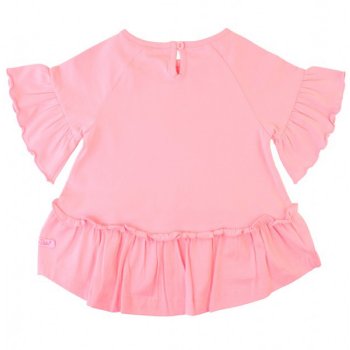 Ruffle Butts "Mia" Top in Pink for Toddlers