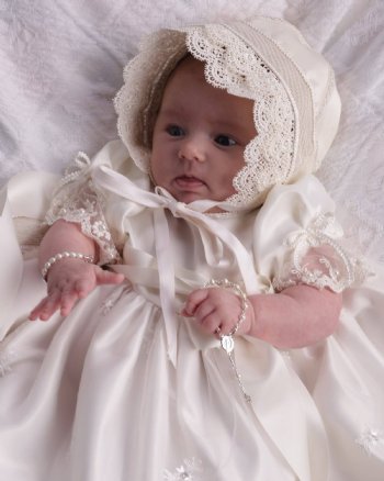 Cherished Moments White Pearl "First Rosary" for Babies