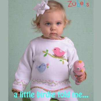 Zubels "Little Birdies" Sweater for Little Girls