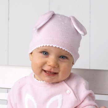 Zubels Bunny Baby Sweater and Hat Set
