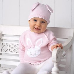 Zubels Bunny Baby Sweater-3 mos.