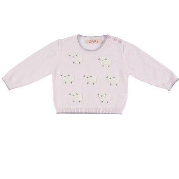 Zubels "Sweet Lamb" Sweater for Baby Girls