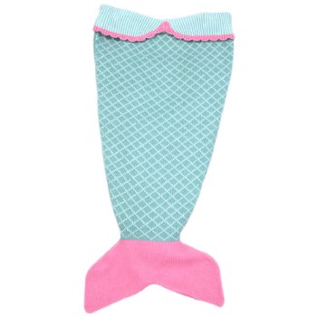 Zubel's Hand-Knit Mermaid Tail Blanket