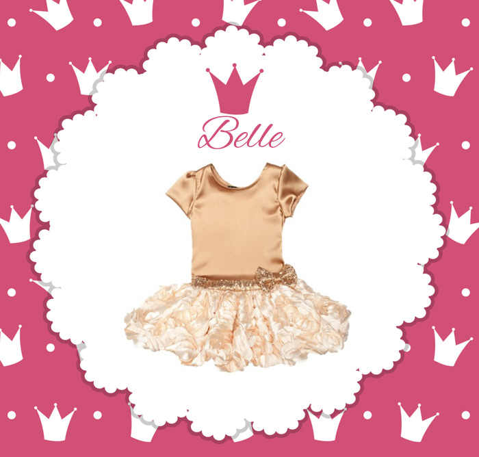 Princess Belle Inspired Toddler Dress