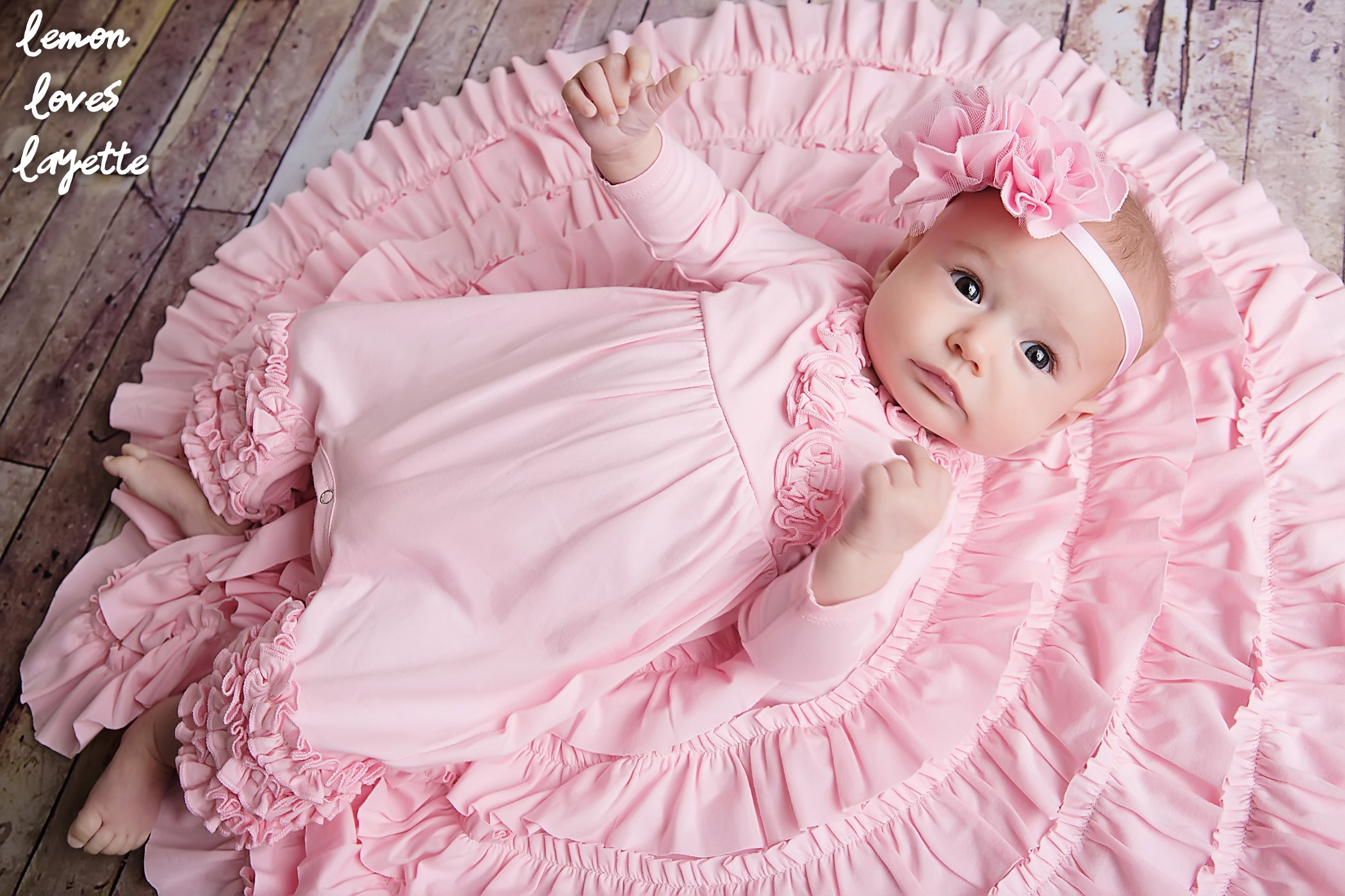 Pink Bamboo Layette Gown - One Small Child