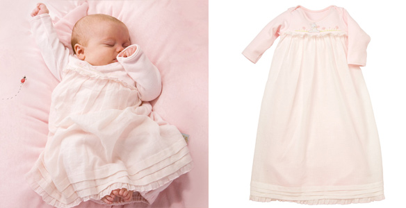 Bunnies by the Bay Blossom's Girly Newborn Gown